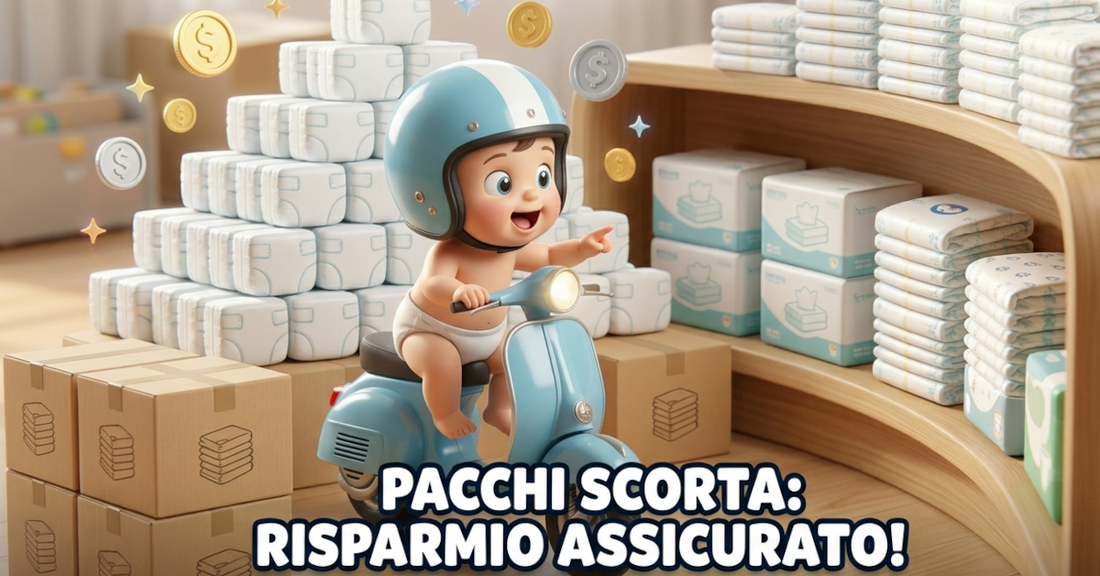 Pacchi scorta pannolini: quando conviene acquistarli (e perché online è meglio)