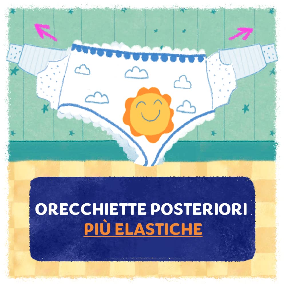 Pampers Sole e Luna Pannolini Maxi, Bambini Unisex, Taglia 4 (7-18 kg), 136 Pannolini