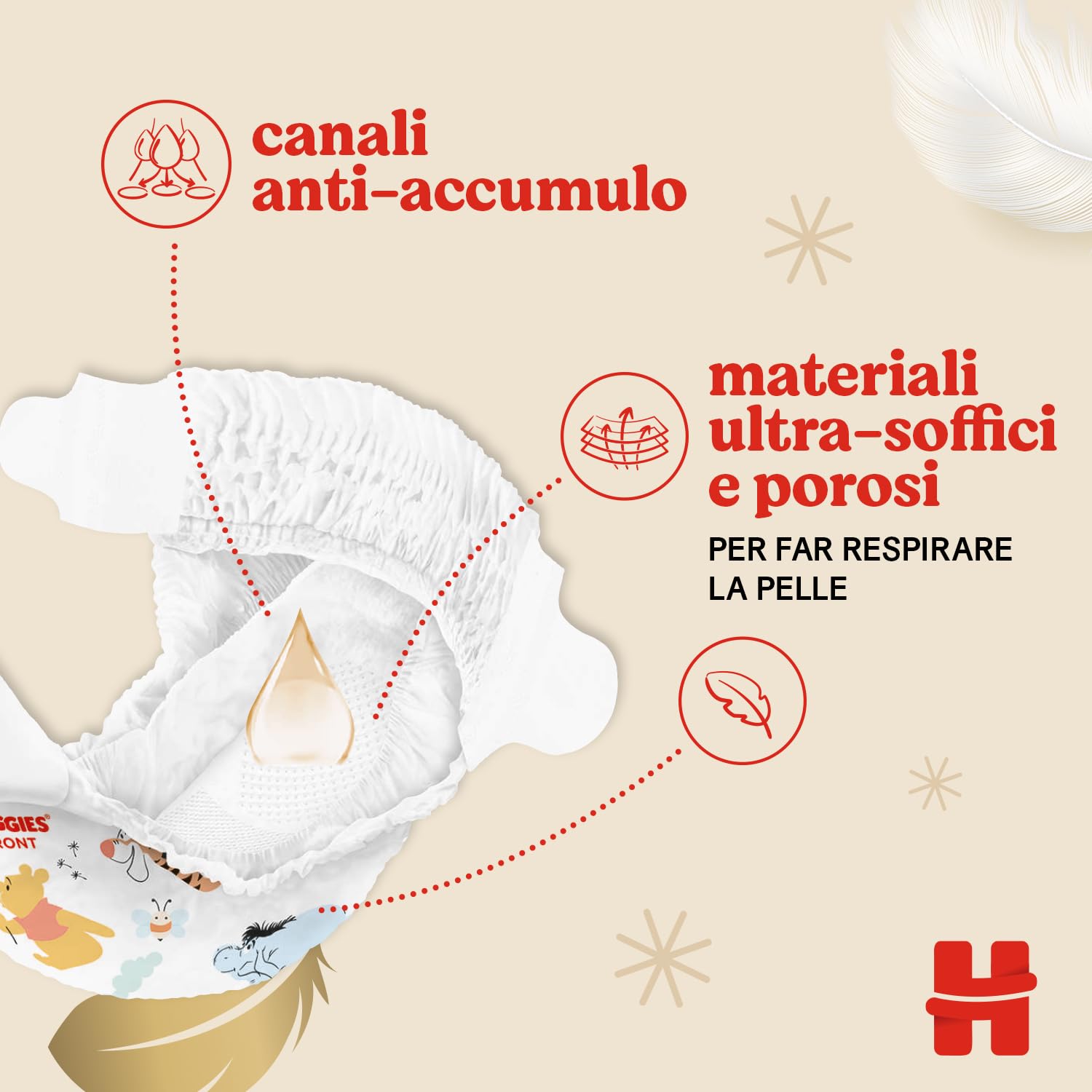 Huggies Extra Care, Pannolini Taglia 2 (3-6Kg), Ultra assorbente, Pacco Jumbo, 116 Pz