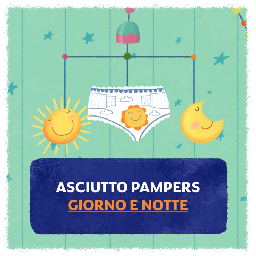 Pampers Sole e Luna Pannolini Maxi, Bambini Unisex, Taglia 4 (7-18 kg), 136 Pannolini