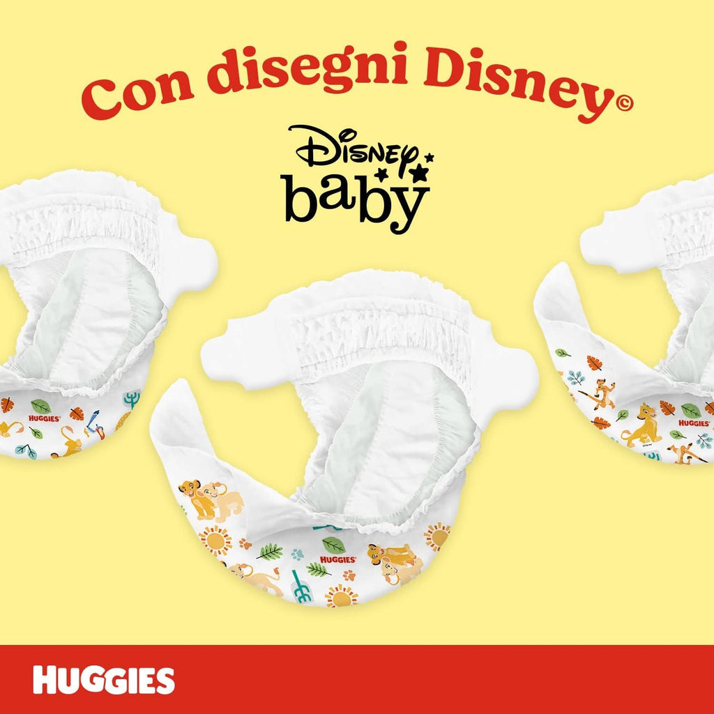 Huggies Unistar, Pannolini Taglia 6 (15-30 Kg), Design Disney, Protezione completa, 72 Pz