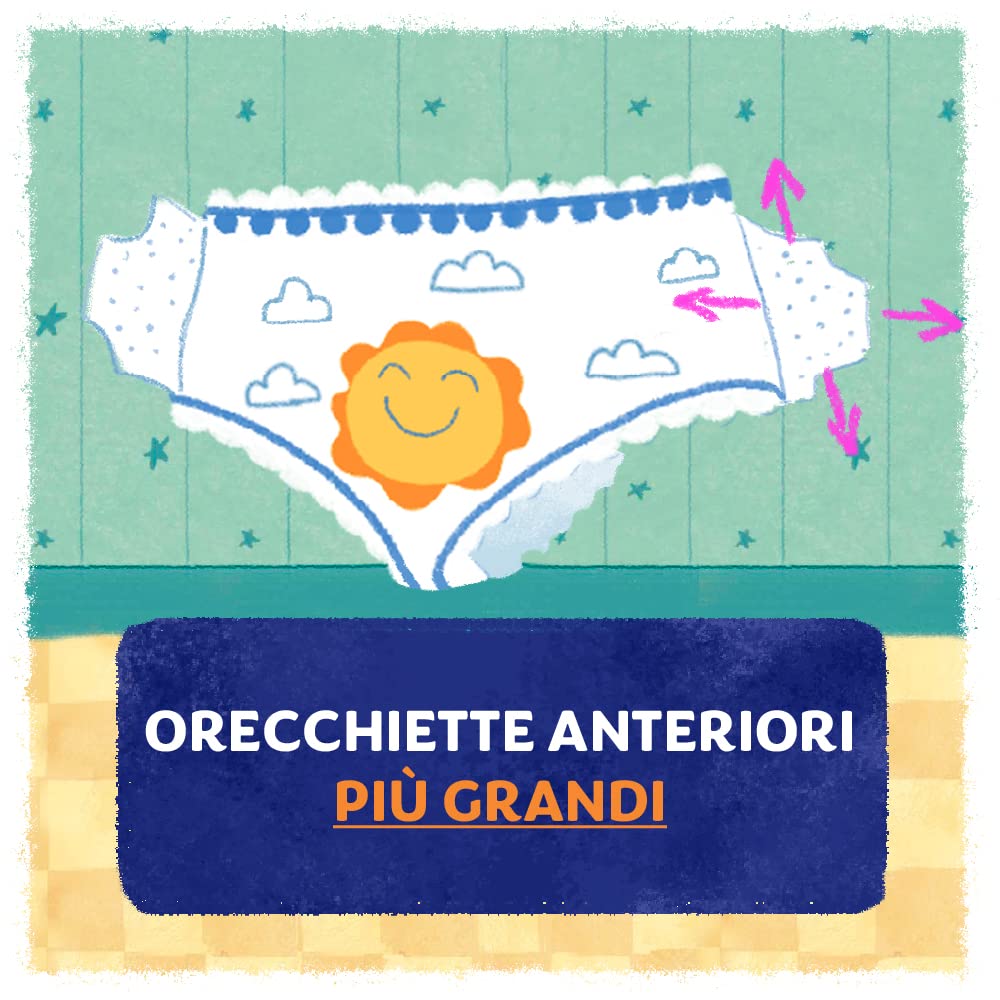 Pampers Sole e Luna Pannolini Maxi, Bambini Unisex, Taglia 4 (7-18 kg), 136 Pannolini