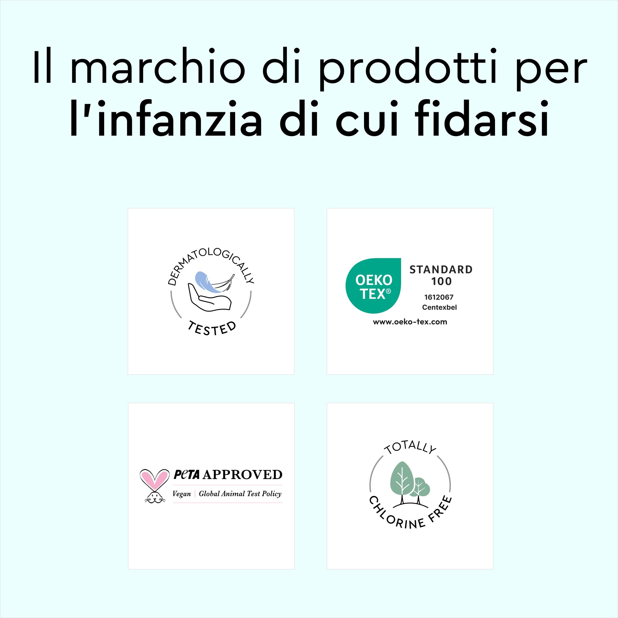 Teli cambio LILLYDOO – 60 x 60 cm, confezione da 50 pezzi (5x10 pezzi), super morbidi, senza profumi e lozioni, ideali per pelli sensibili, dermatologicamente testati