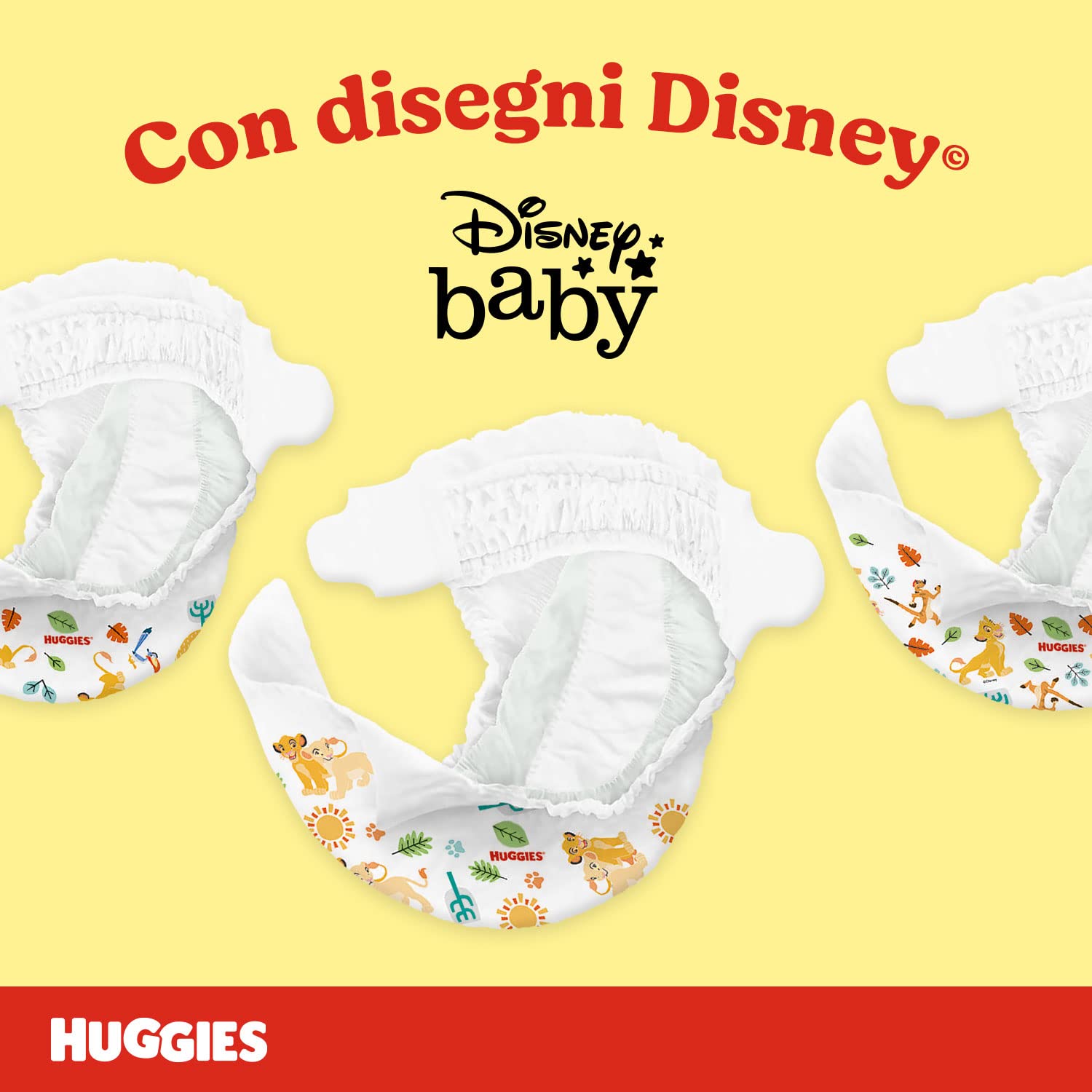 Huggies Unistar, Pannolini Taglia 3 (4-9 Kg), Design Disney, Ultra assorbente, Protezione completa, 72 Pz
