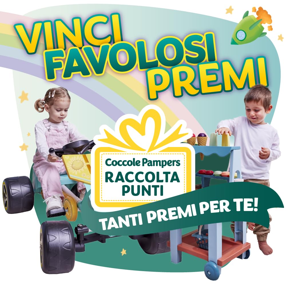 Pampers Baby Dry Maxi, Taglia 4 (7-18 kg), Formato Scorta, Barriere Anti-Fuoriuscite, Più Asciutto Fino a 12h, Linguette Rinforzate e Avvolgenti, 200 Pannolini Bambino + 500 Punti Omaggio