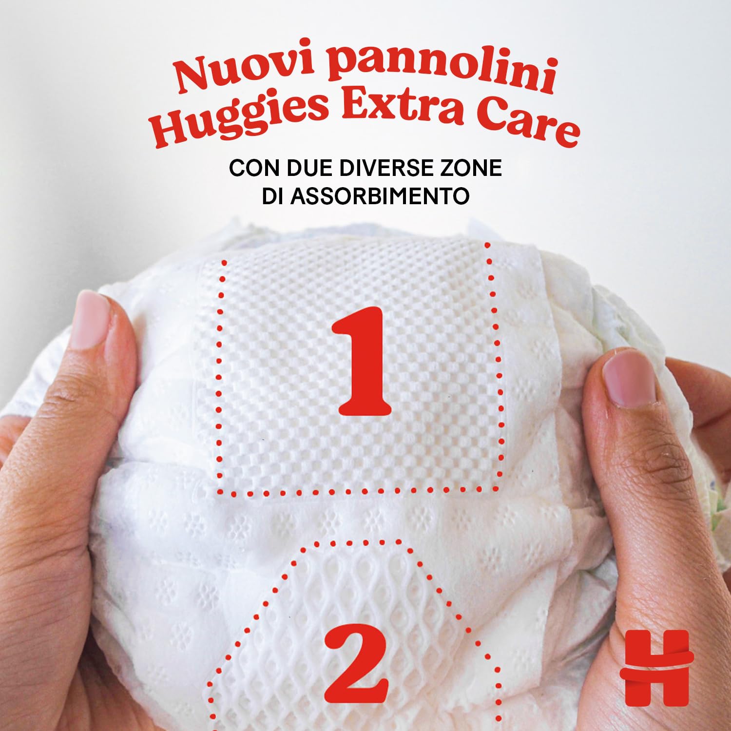 Huggies Extra Care, Pannolini Taglia 2 (3-6Kg), Ultra assorbente, Pacco Jumbo, 116 Pz