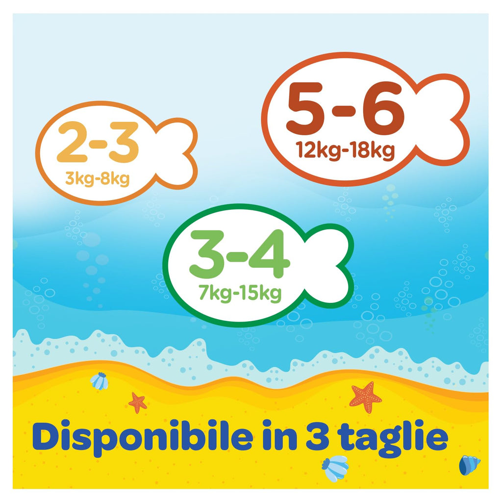 Huggies Little Swimmers Pannolini Taglia 3-4 (7-15 kg), Pannolino costumino, Design Disney, 20 Pz