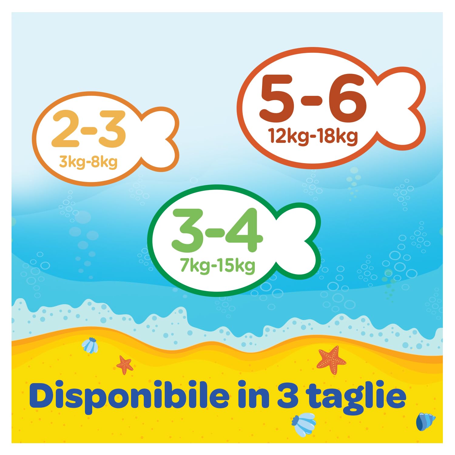Huggies Little Swimmers Pannolini Taglia 2-3 (3-8 kg), Pannolino costumino, Design Disney, 20 Pz