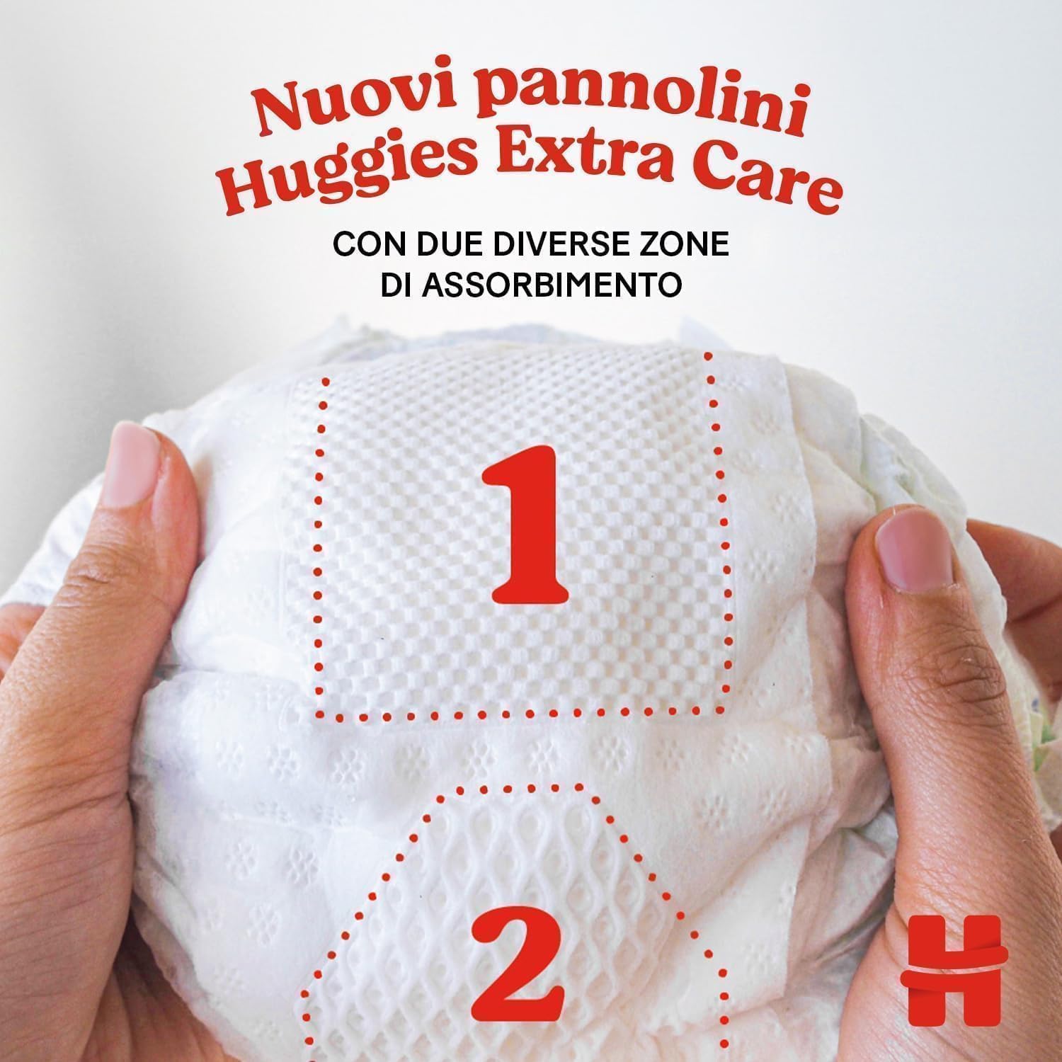 Huggies Extra Care Bebe, Pannolini Taglia 2 (3-6Kg), Ultra assorbente, Design Disney, Pacco Mega, 104 Pz