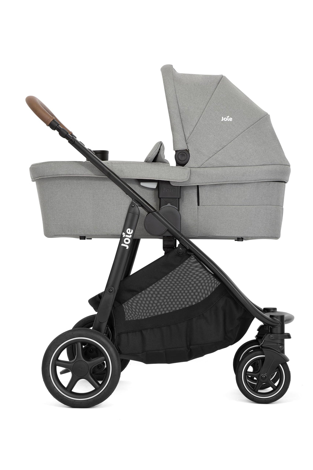 Joie Versatrax Passeggino compatto pieghevole, posizione sdraiata piatta, compatibile con sistemi di viaggio, con parapioggia e cursore regolabile in altezza, nascita fino a 4 anni (0-22 kg), pebble