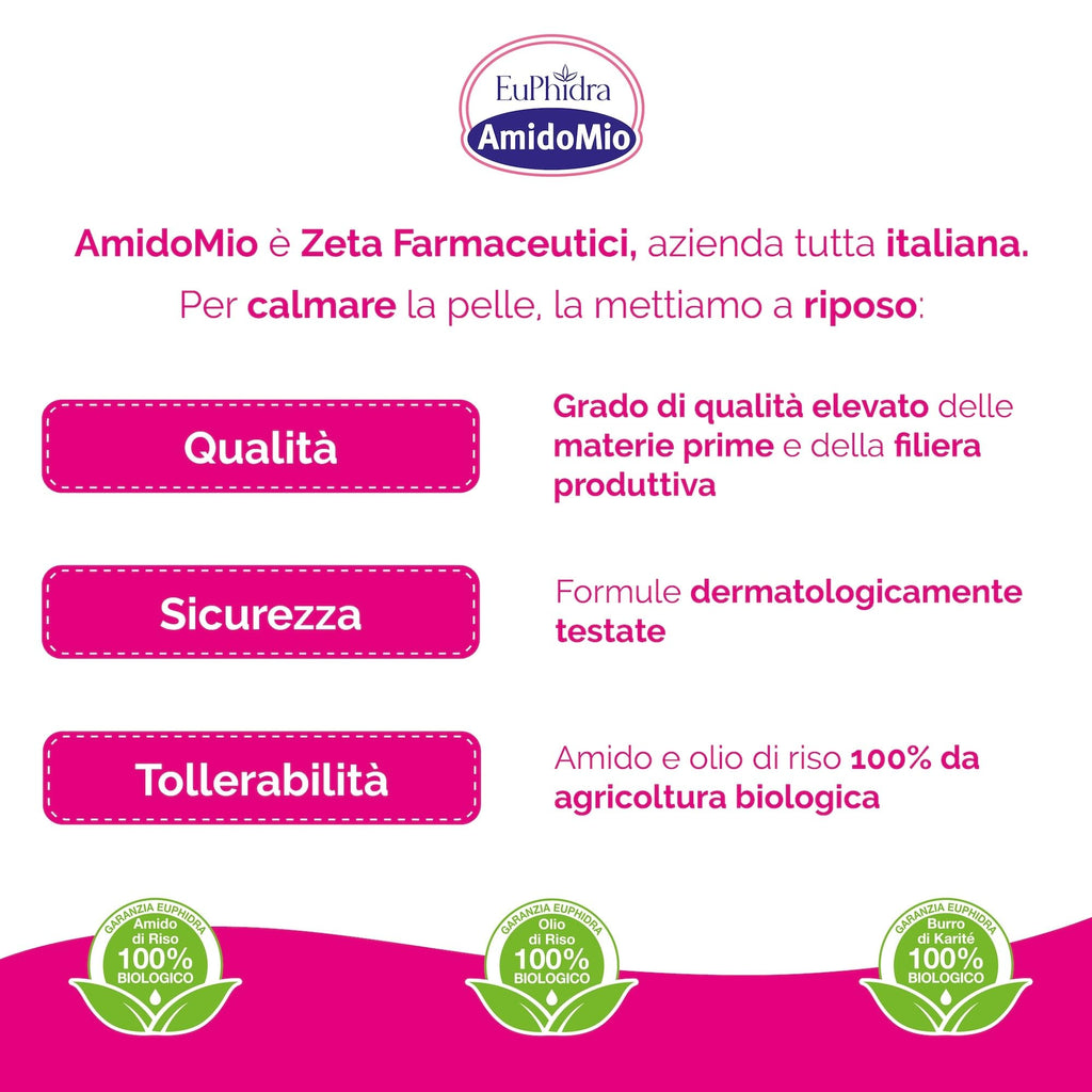 Euphidra - Kit Idratazione e Protezione Baby, con Pasta Barriera, Crema Idratante e Dermo Detergente, a Base di Amido di Riso e Acido Ialuronico, Lenitivo e Delicato per la Pelle dei Neonati