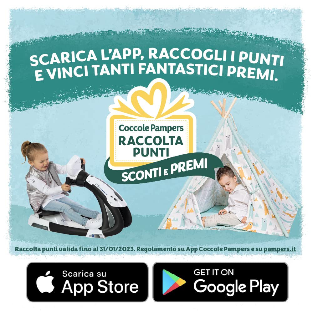 Pampers Sole e Luna Pannolini Maxi, Bambini Unisex, Taglia 4 (7-18 kg), 136 Pannolini