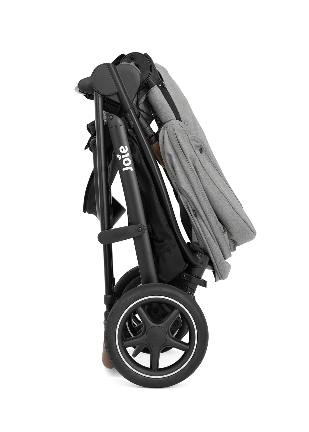 Joie Versatrax Passeggino compatto pieghevole, posizione sdraiata piatta, compatibile con sistemi di viaggio, con parapioggia e cursore regolabile in altezza, nascita fino a 4 anni (0-22 kg), pebble