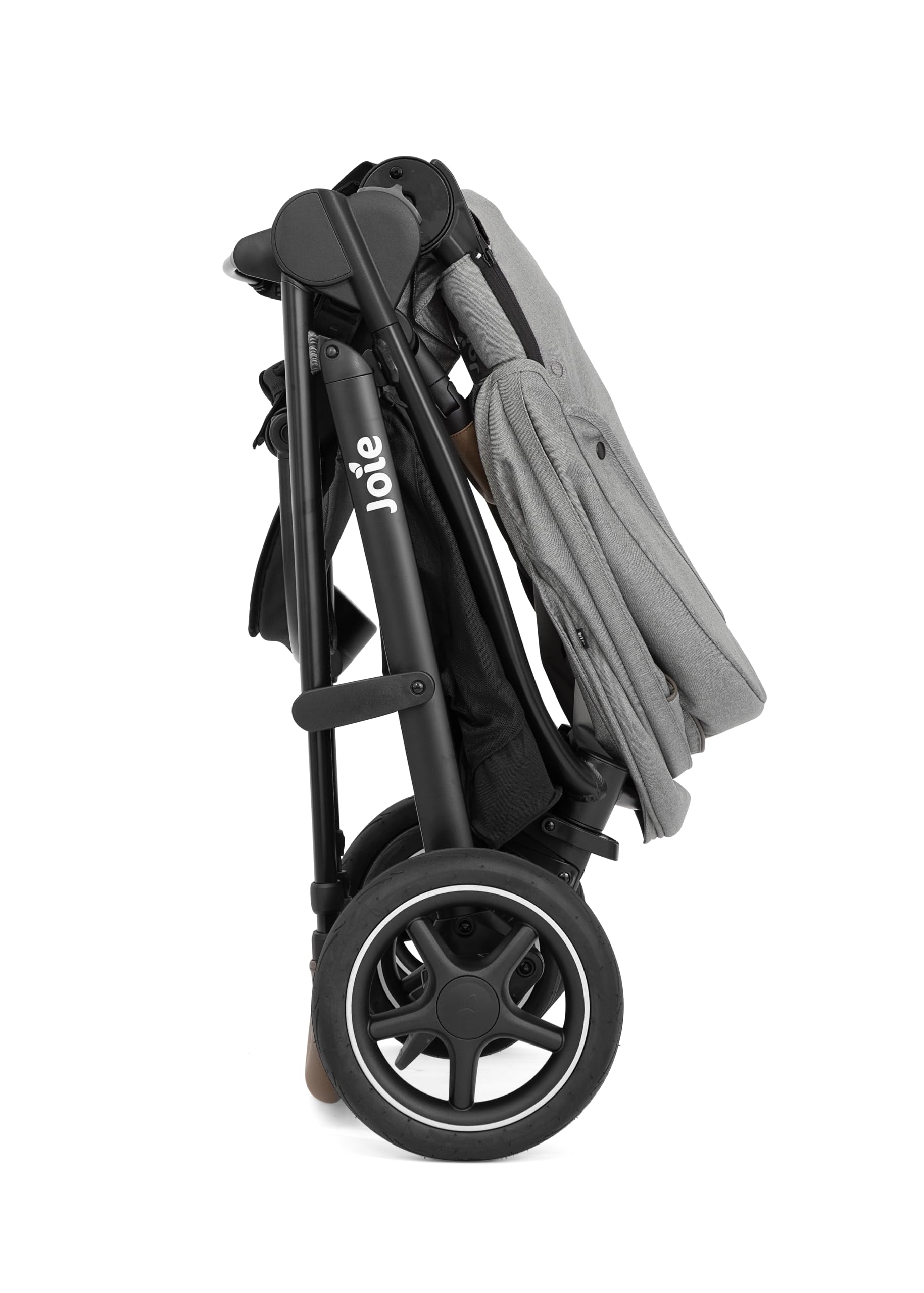 Joie Versatrax Passeggino compatto pieghevole, posizione sdraiata piatta, compatibile con sistemi di viaggio, con parapioggia e cursore regolabile in altezza, nascita fino a 4 anni (0-22 kg), pebble
