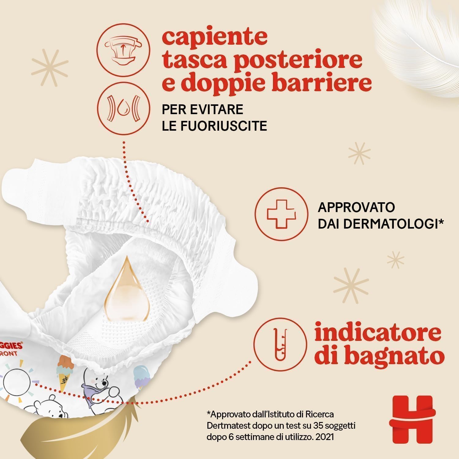 Huggies Extra Care Bebe, Pannolini Taglia 2 (3-6Kg), Ultra assorbente, Design Disney, Pacco Mega, 104 Pz