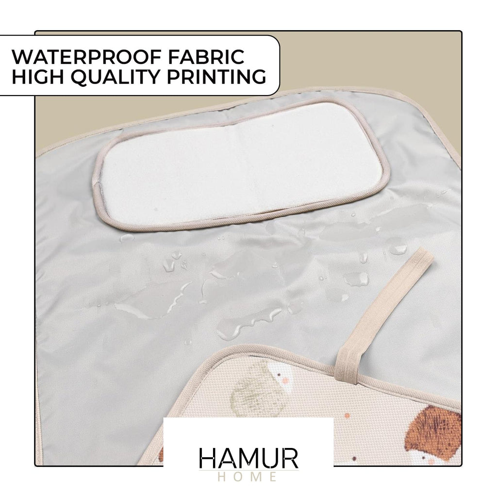 Hamur Home Fasciatoio Portatile Pieghevole Impermeabile 40 X 70 Cm Fasciatoio Riutilizzabile Lavabile In Lavatrice - Neonato Esterno Casa Viaggio Regalo Battesimo Bimbo (Urchin)