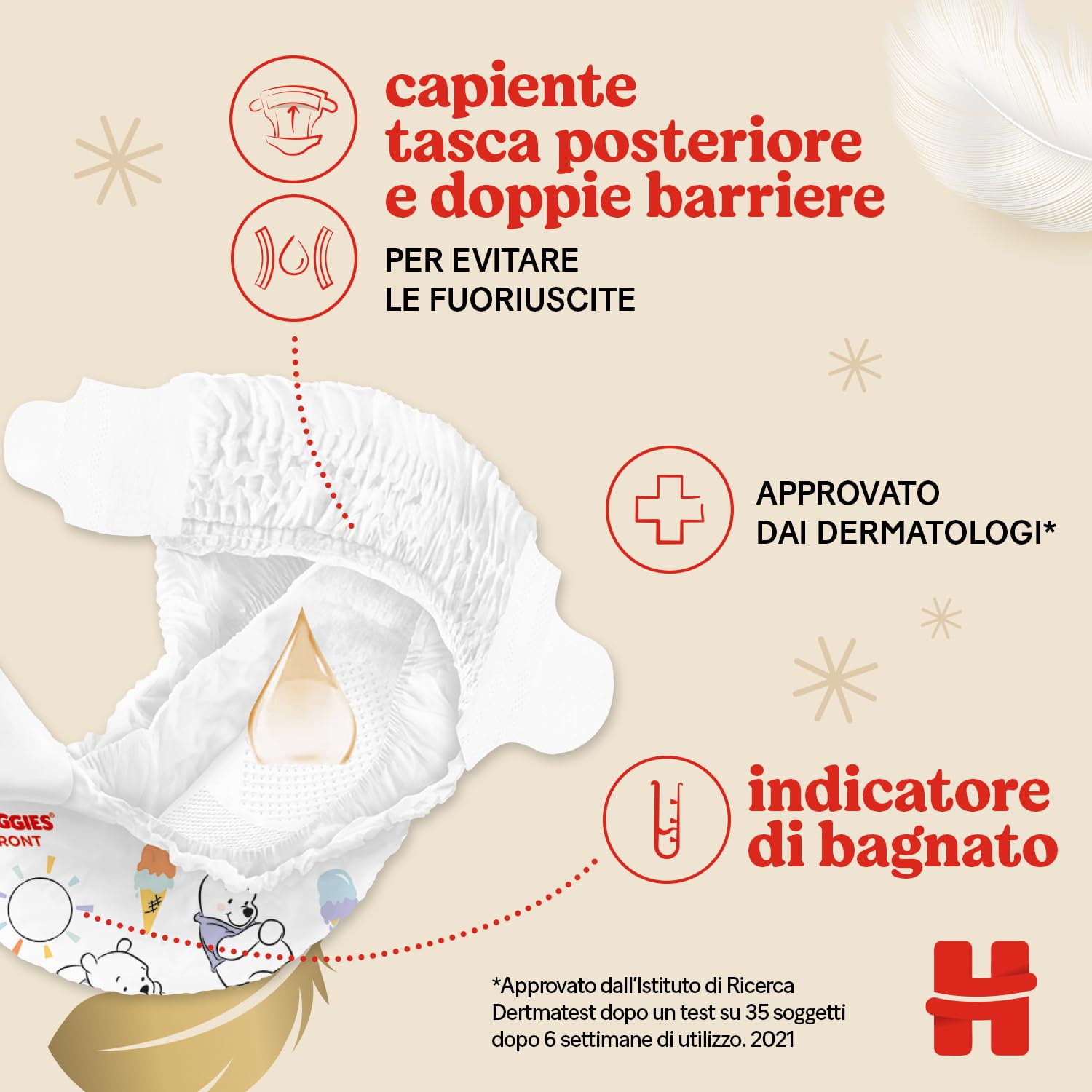 Huggies Extra Care Bebe, Pannolini Taglia 2 (3-6Kg), Ultra assorbente, Design Disney, 24 Pz