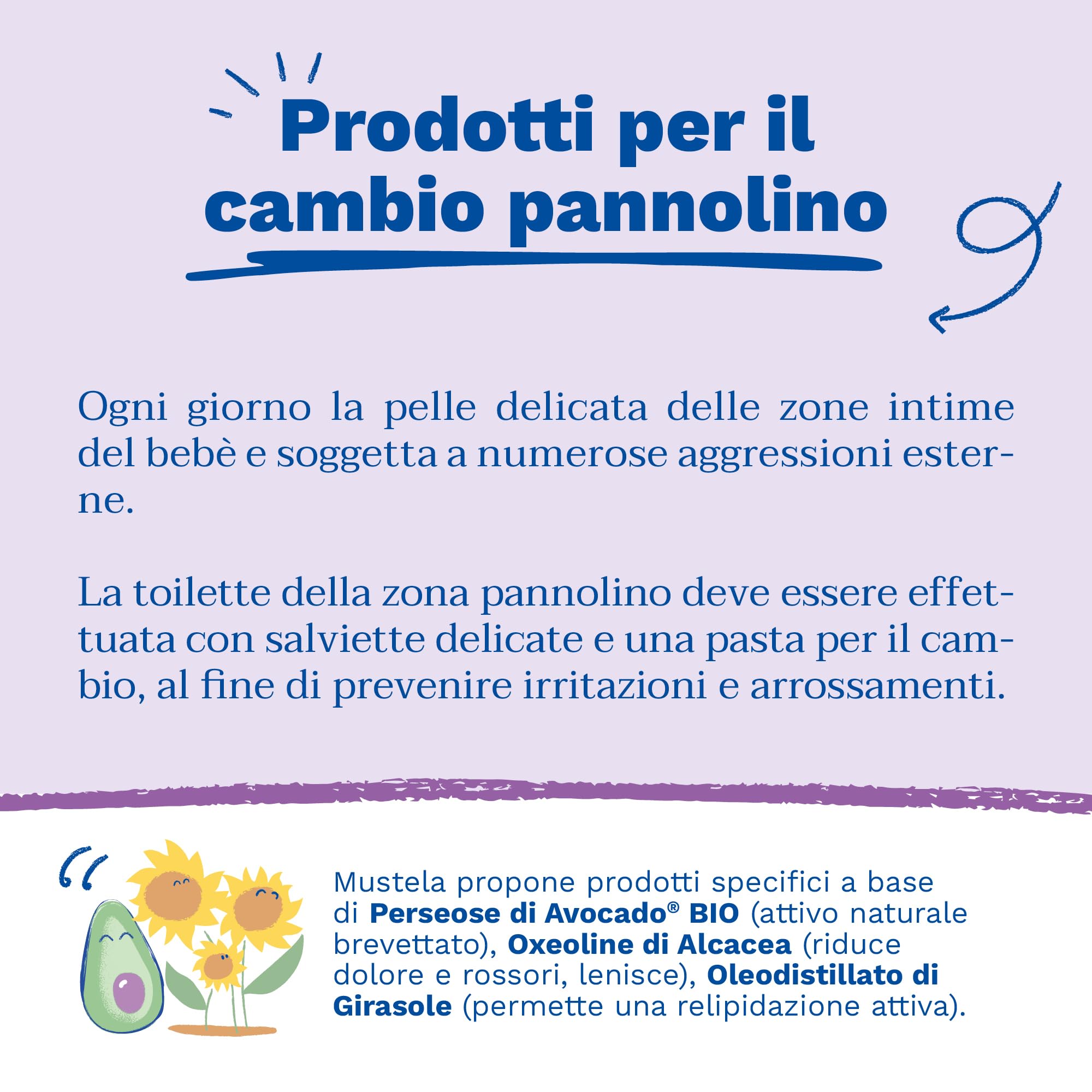 Mustela Pasta Cambio, Crema Pannolino con Perseose d'Avocado BIO, Uso Quotidiano Neonati e Bambini - Previene, Lenisce e Allevia gli Arrossamenti, 98% Ingredienti di Origine Naturale (150ml)